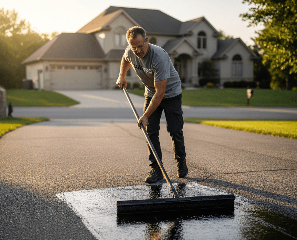 How to Sealcoat an Asphalt Driveway