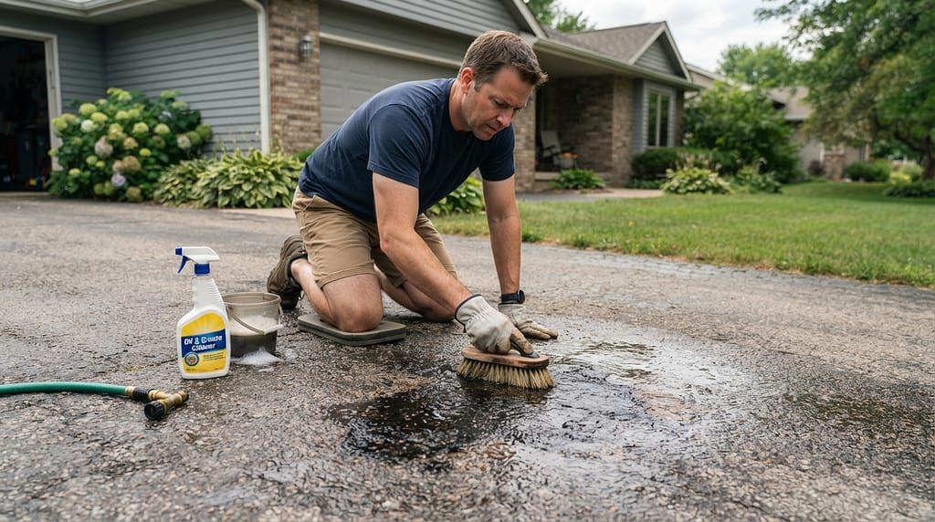 How to Remove Gasoline Stain from Asphalt
