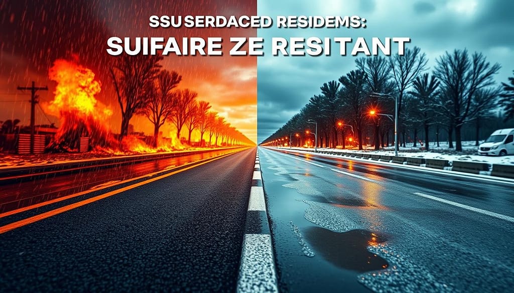 road surface weather resistance