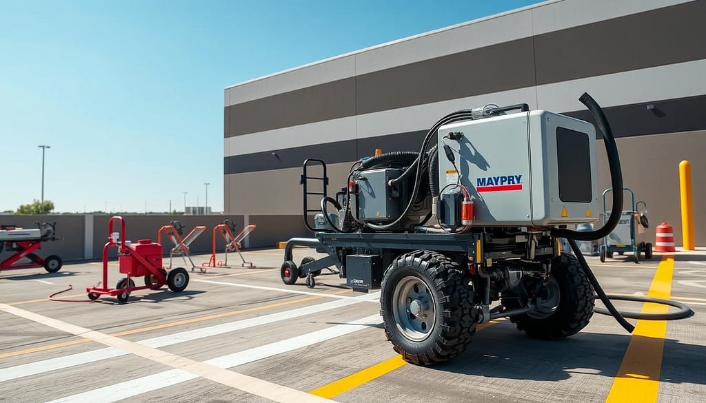 Choosing parking lot line striping equipment