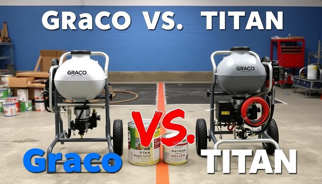 Graco vs Titan line painting machines comparison