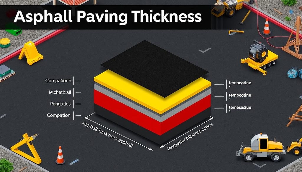 asphalt paving thickness chart