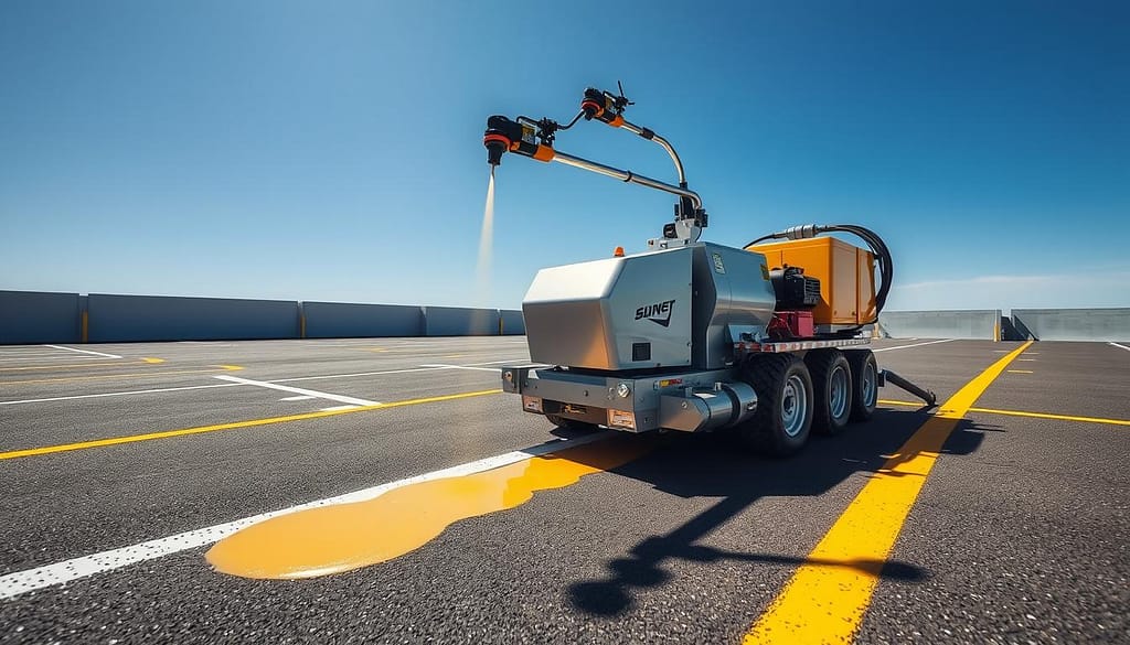 parking lot line painting machine