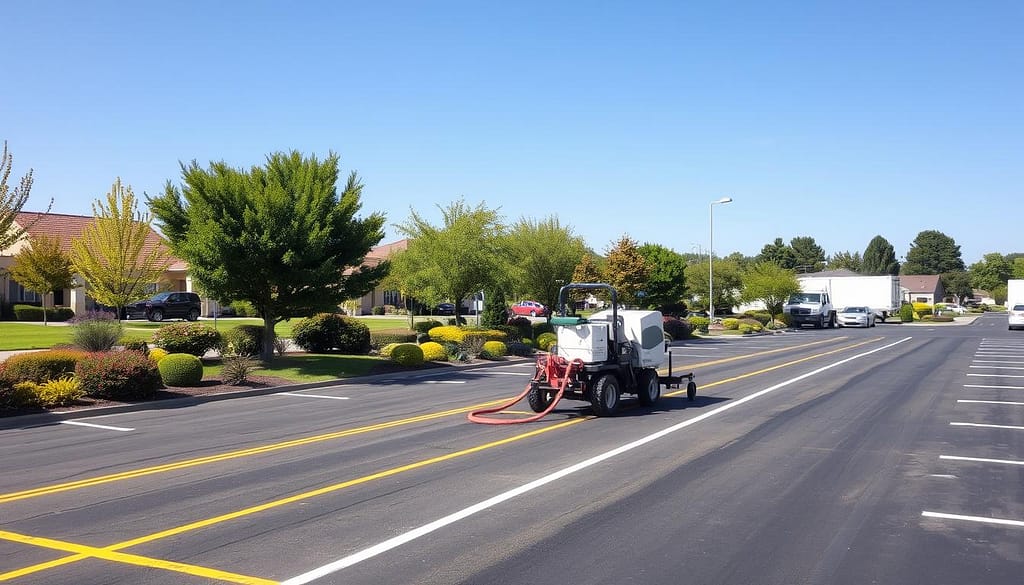 parking lot striping applications