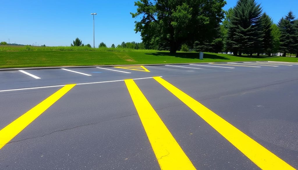 restripe parking spaces