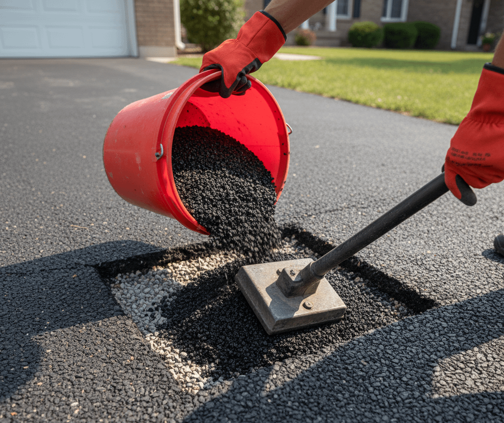 Asphalt Patching Process - When Cleaning Isn't Enough