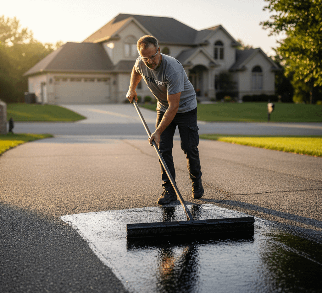 Asphalt Driveway Sealcoating