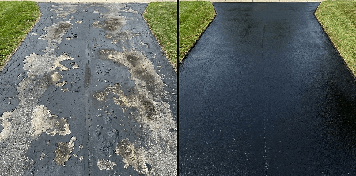 Before and After Comparison - Poor vs. Proper Surface Preparation Before and After Comparison - Poor vs. Proper Surface Preparation