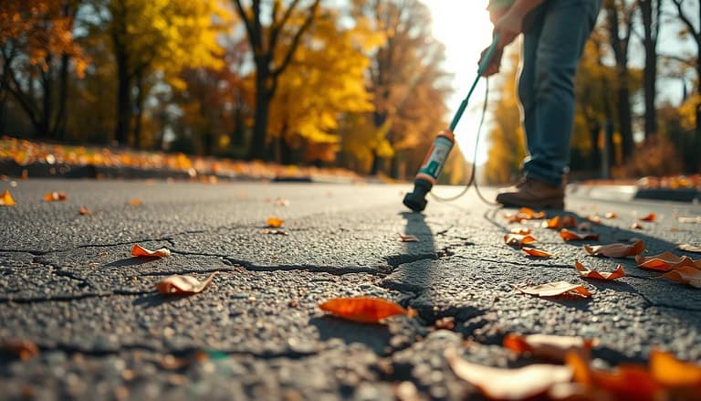 Repair asphalt cracks