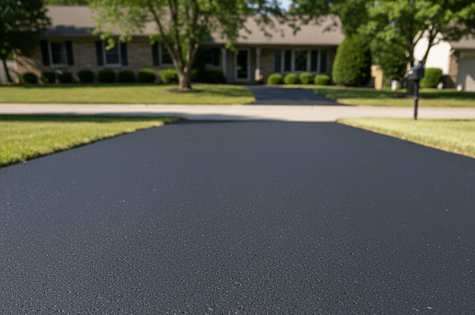 Clean Asphalt Ready for Sealcoating